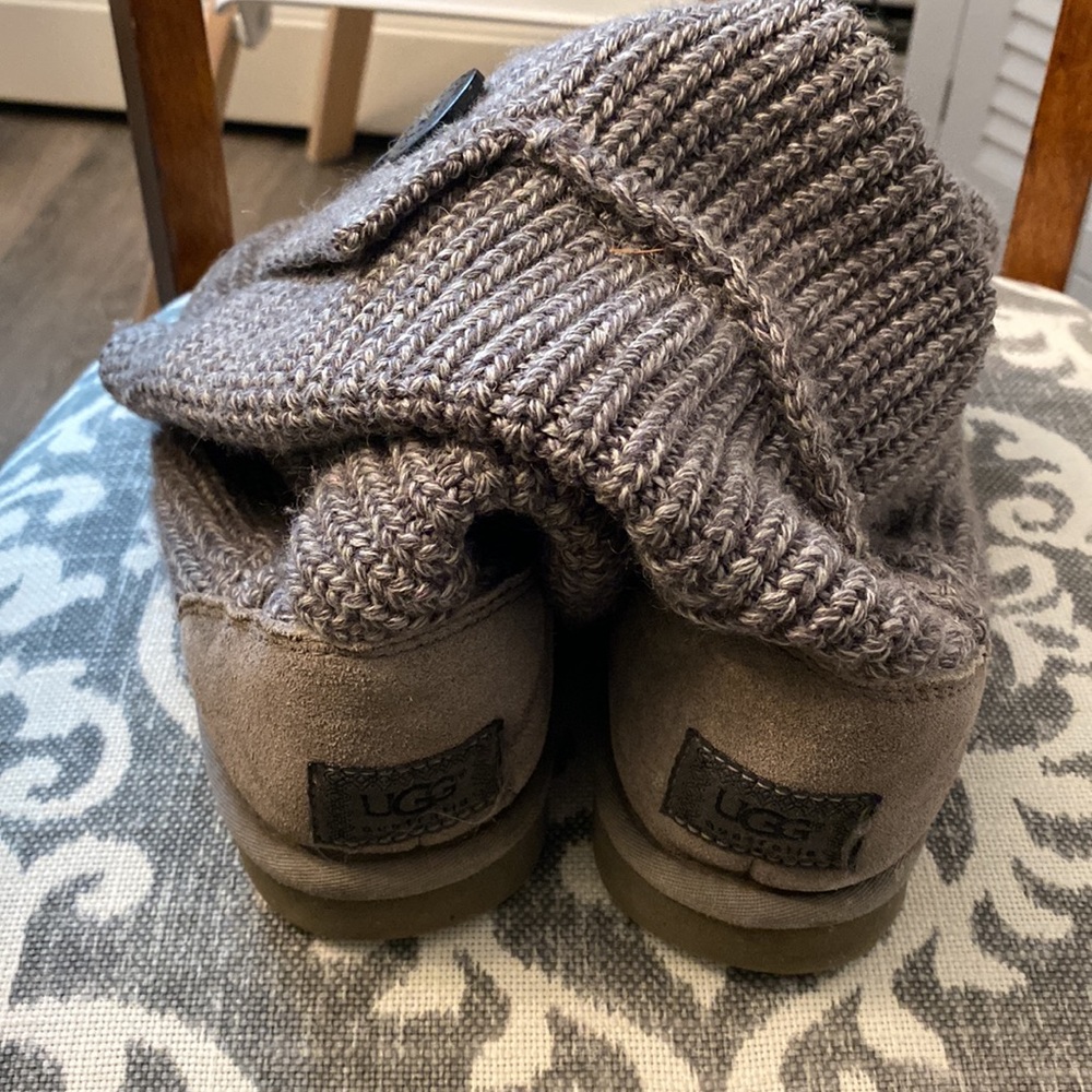 UGG® Classic Cardy Button Detailed Knit Boots - Picture 2 of 4